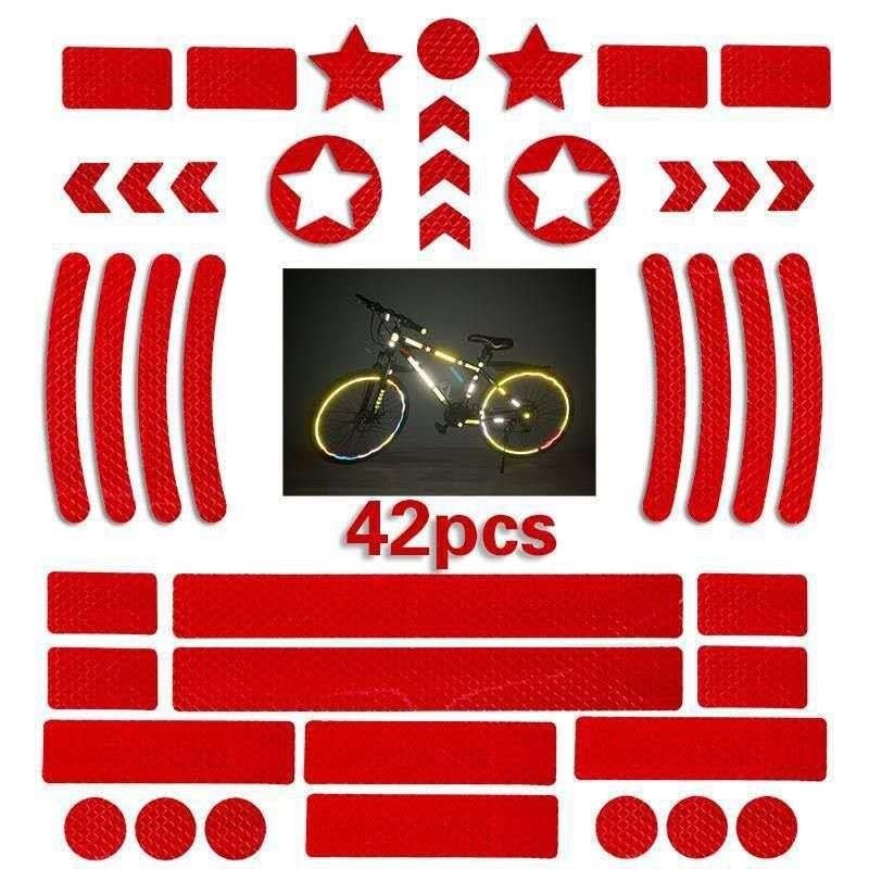 42Pcs/set Self-adhesive Reflec - огляд і ціна Spoke Reflector Set