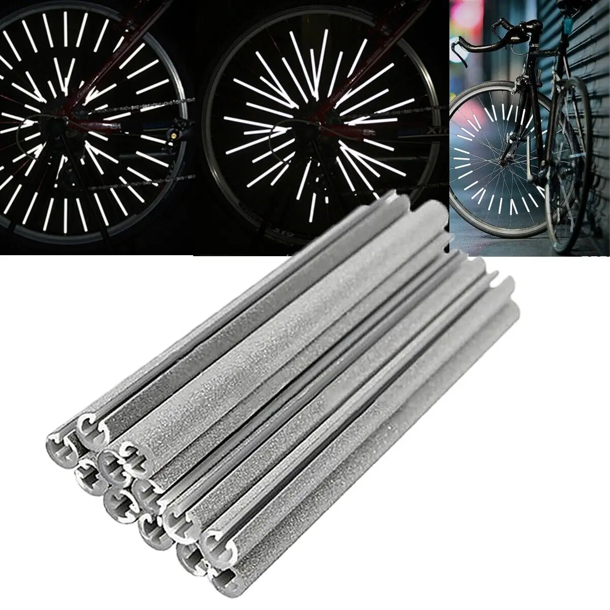 12pcs/set Bicycle Spoke ABS Hi - огляд і ціна Spoke Reflector Set