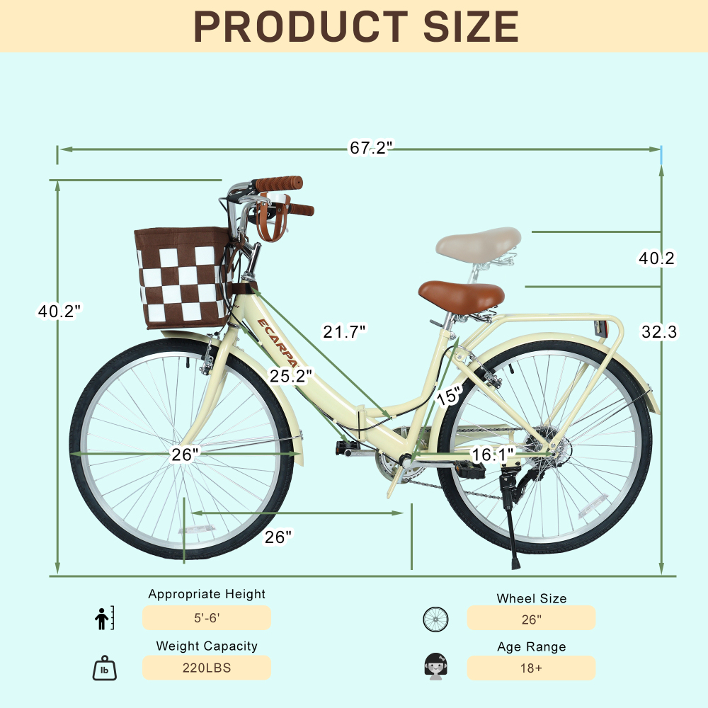 A26285B 26 Inch Folding City B - огляд і ціна Commuter Biking