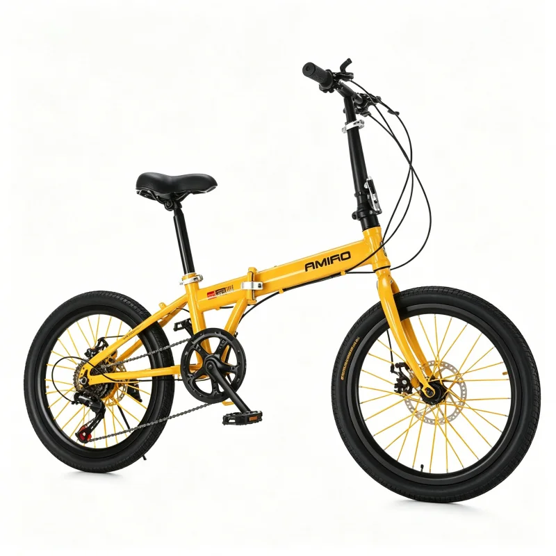 20 Inch Yellow Spoke Wheel Fol - огляд і ціна Commuter Biking