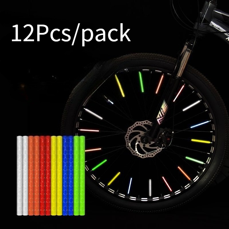 12Pcs/Set Bicycle Spoke Reflec - огляд і ціна Spoke Reflector Set